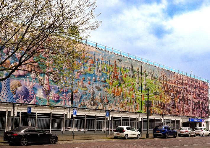 Buitenkant parkeergarage