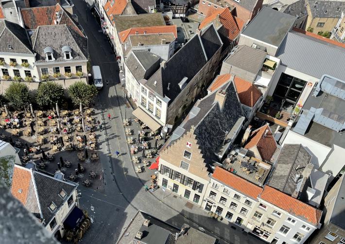 Centrum vanaf grote kerk
