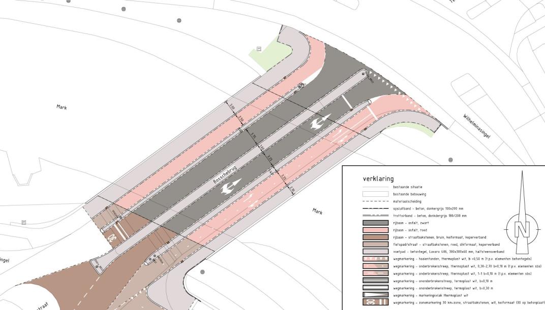 Bosschebrug tekening nieuwe situatie