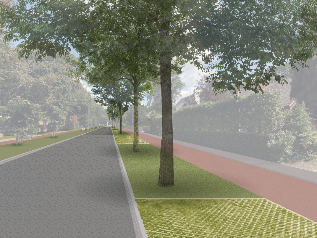 Ontwerp wegversmalling Heerbaan Breda