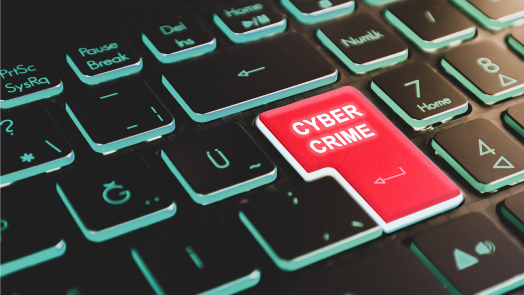 Cyber crime toetsenbord